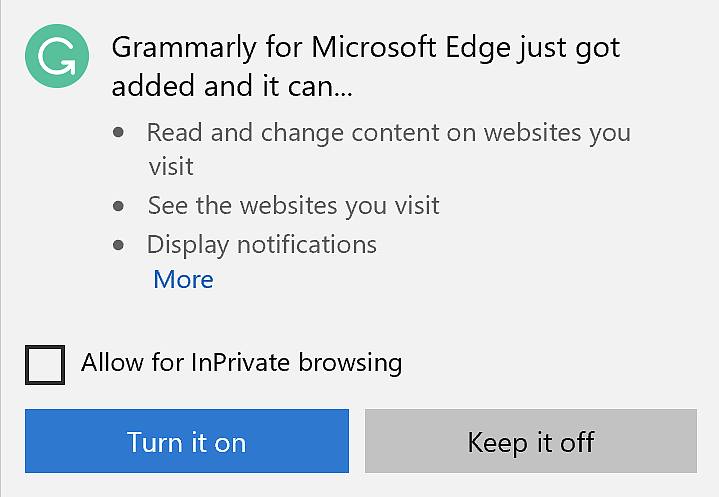 Grammarly's extension can help change text on your emails.