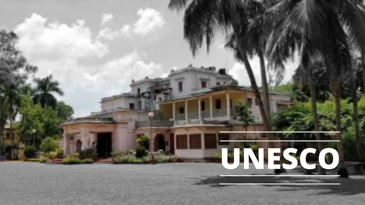 Is Tagore's Visva Bharati a part of the UNESCO world heritage site?