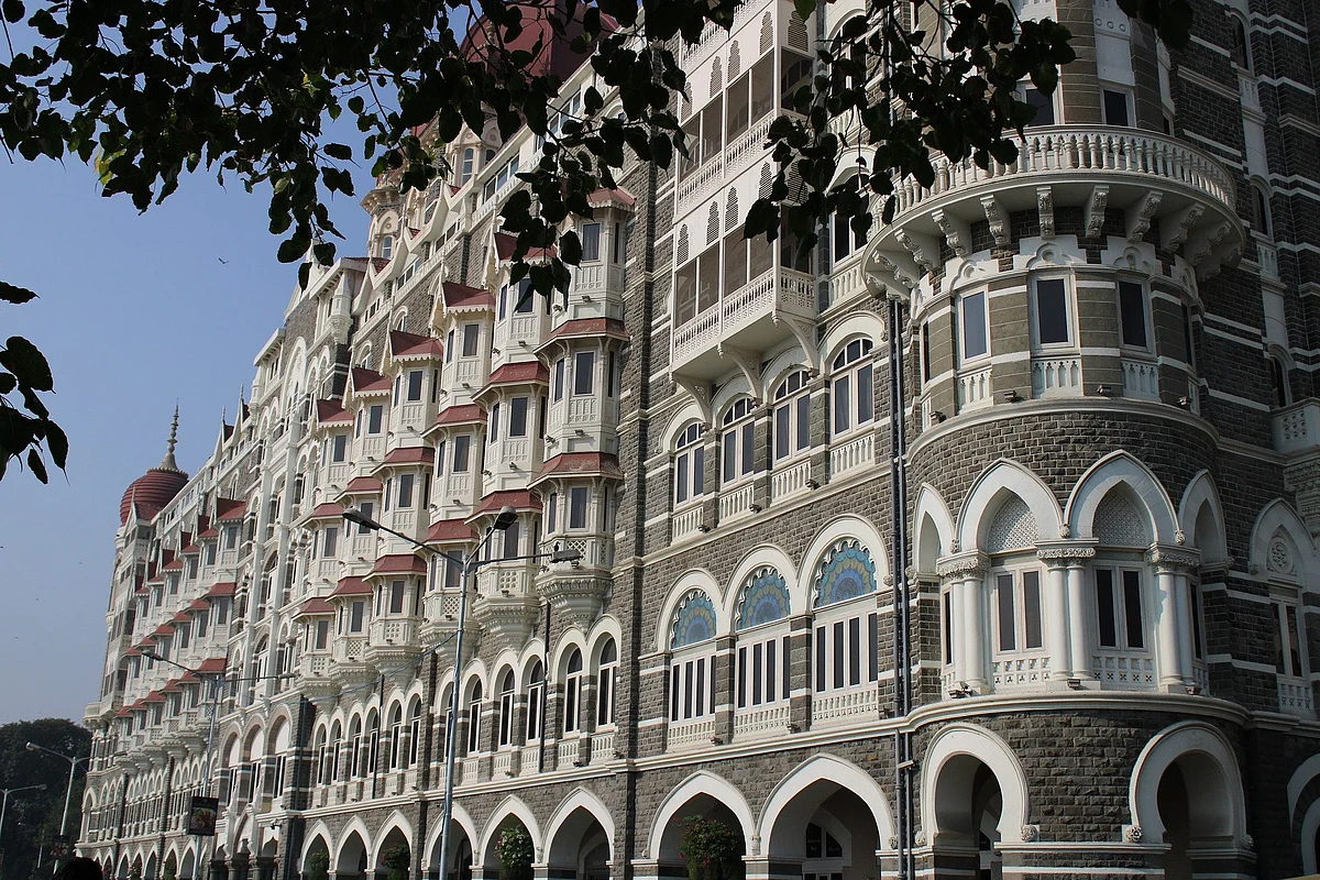 Luxury hotel Taj, located at Nariman Point in Mumbai.