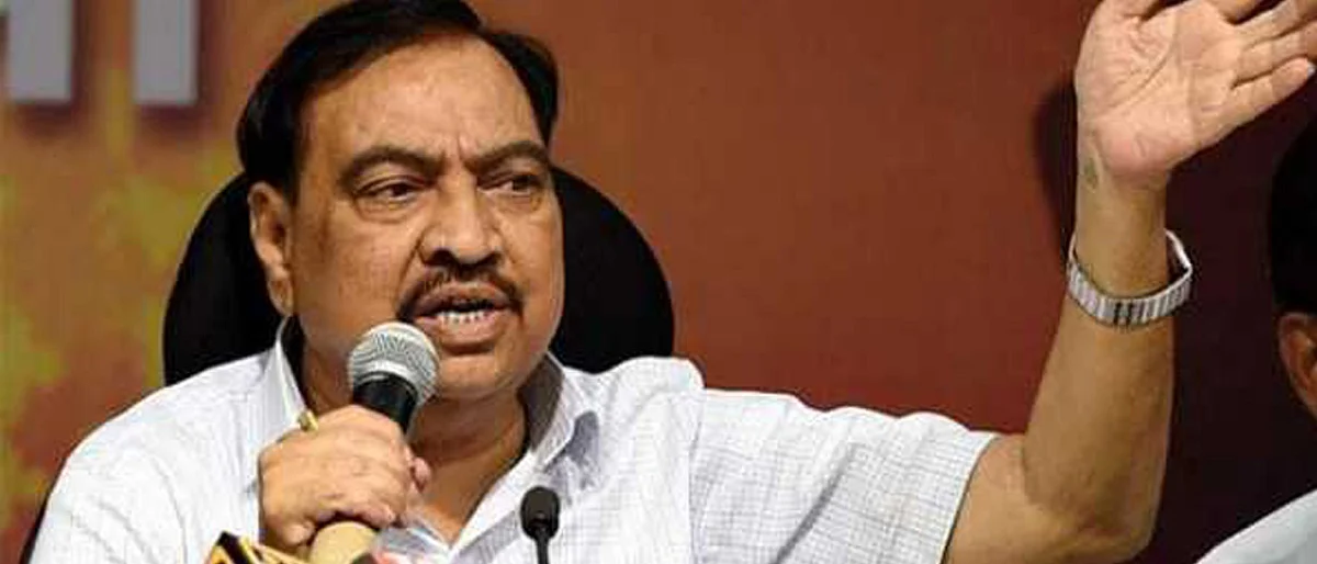 Read why Aam Aadmi Party is demanding political ban on Eknath Khadse