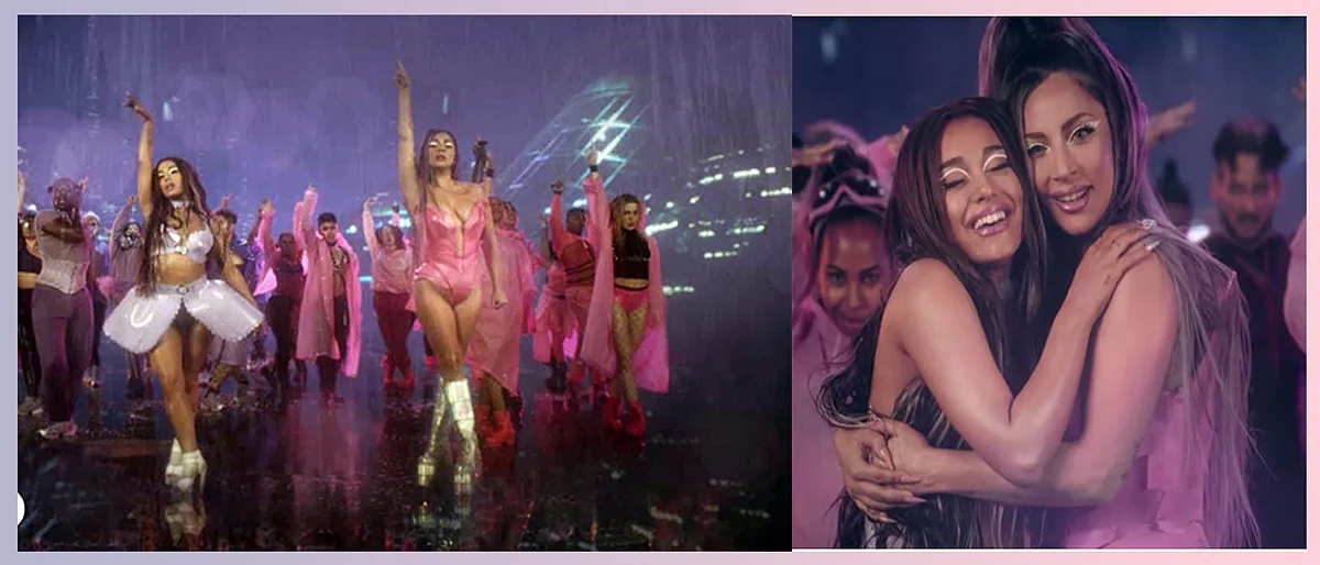 Lady Gaga and Ariana Grande set the floor on fire with their song Rain on me