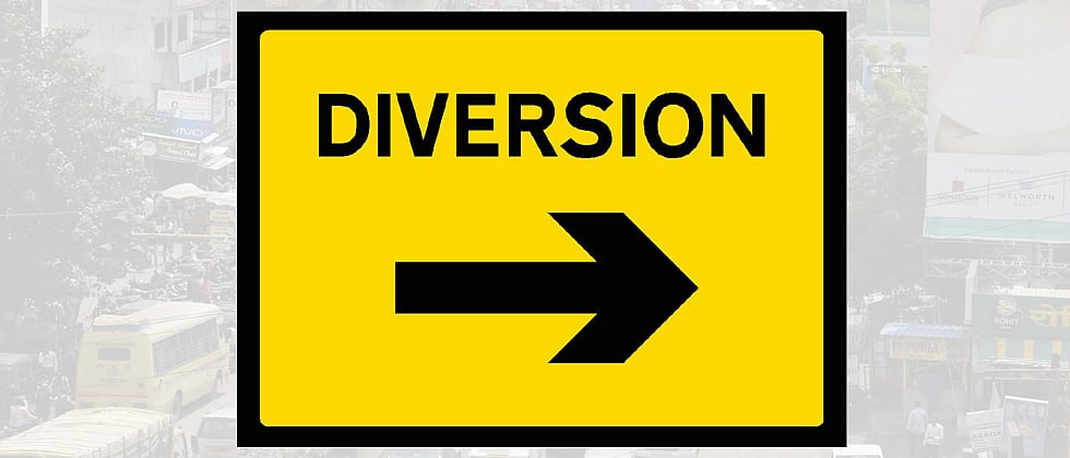 Traffic diversions at Nashik Phata