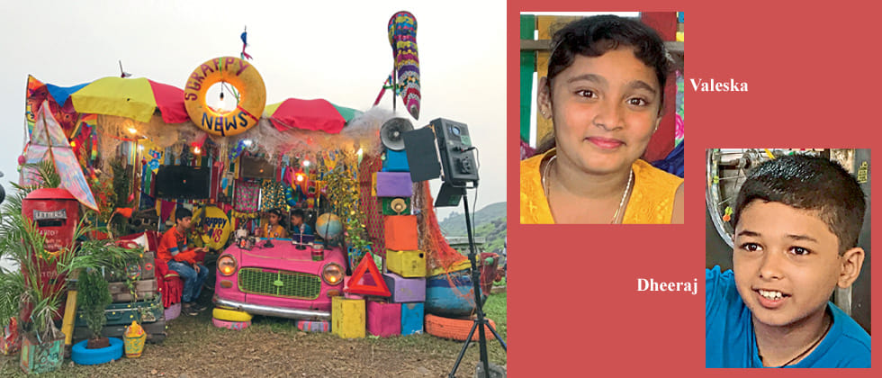 Kids turn news reporters and anchors