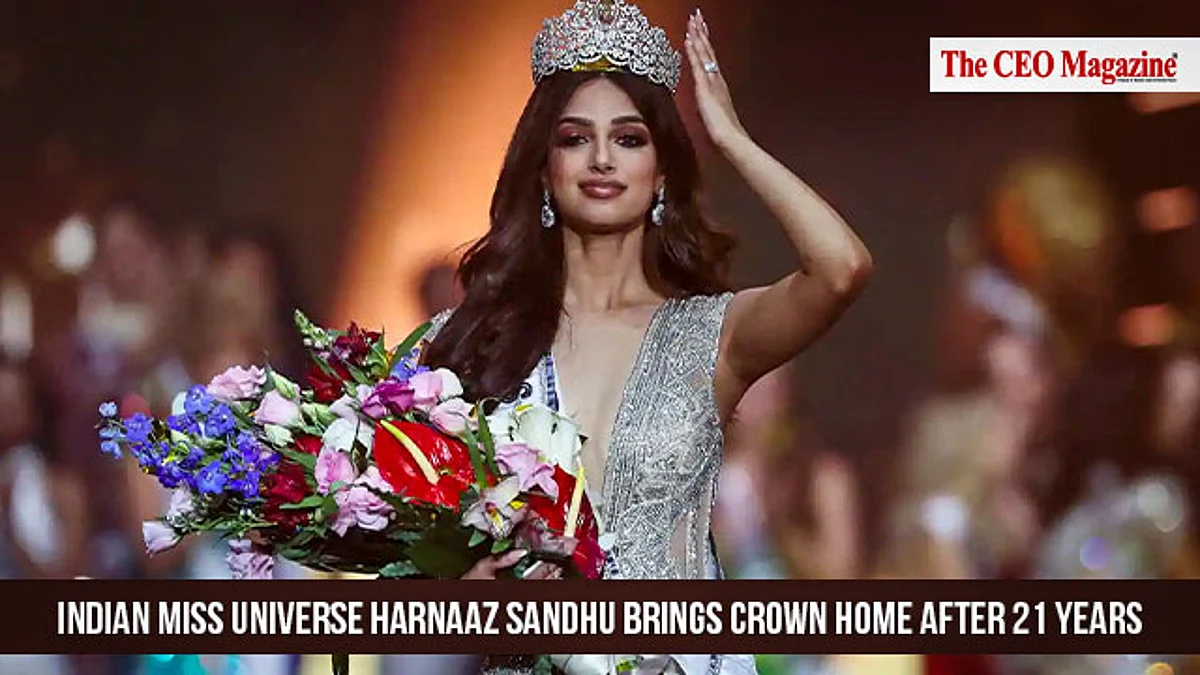 Indian Miss Universe Harnaaz Sandhu Brings Crown Home After 21 Years