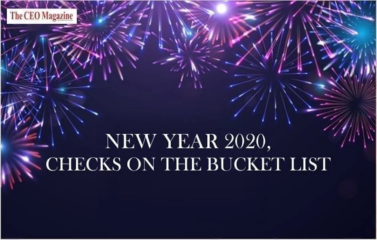 NEW YEAR 2020, CHECKS ON THE BUCKET LIST