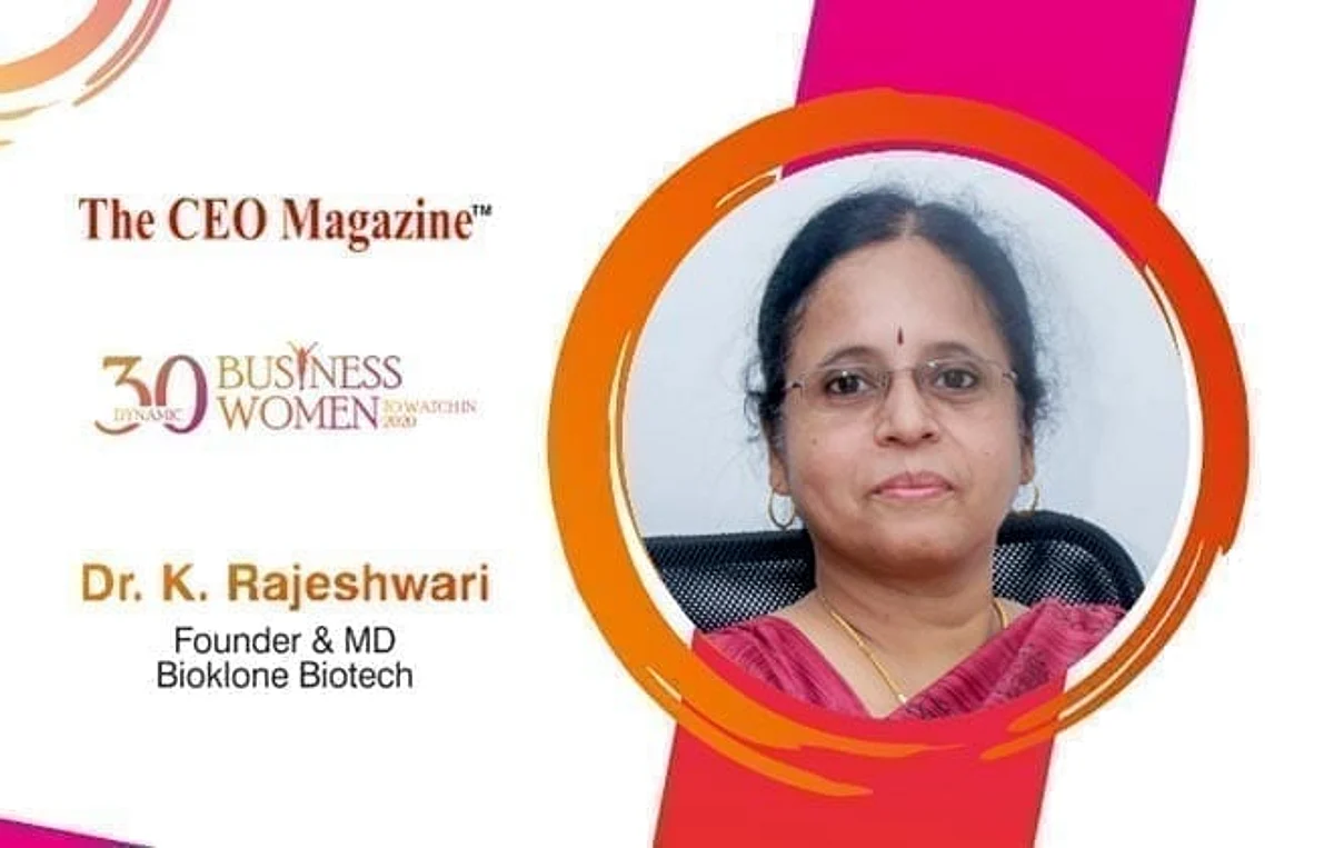 DR. K. RAJESHWARI: AN INSPIRING BIOPRENEUR, CREATING NEXT LEVEL BENCHMARK IN ANTIBODIES WITH BIOKLONE