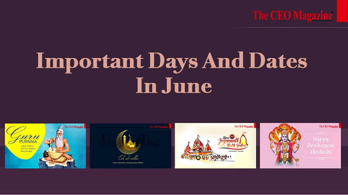 List of Important Days And Dates In June 2023