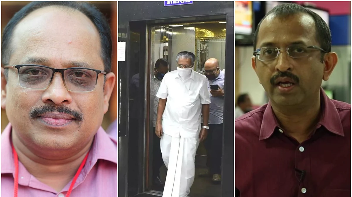 മുഖ്യമന്ത്രിയുടെ പ്രസ് സെക്രട്ടറിക്ക് ശമ്പളം പാര്ട്ടി ഓഫീസില് നിന്നല്ല, ഖജനാവില് നിന്നാണ്; പിഎം മനോജിനോട് വിനു.വി.ജോണ്
