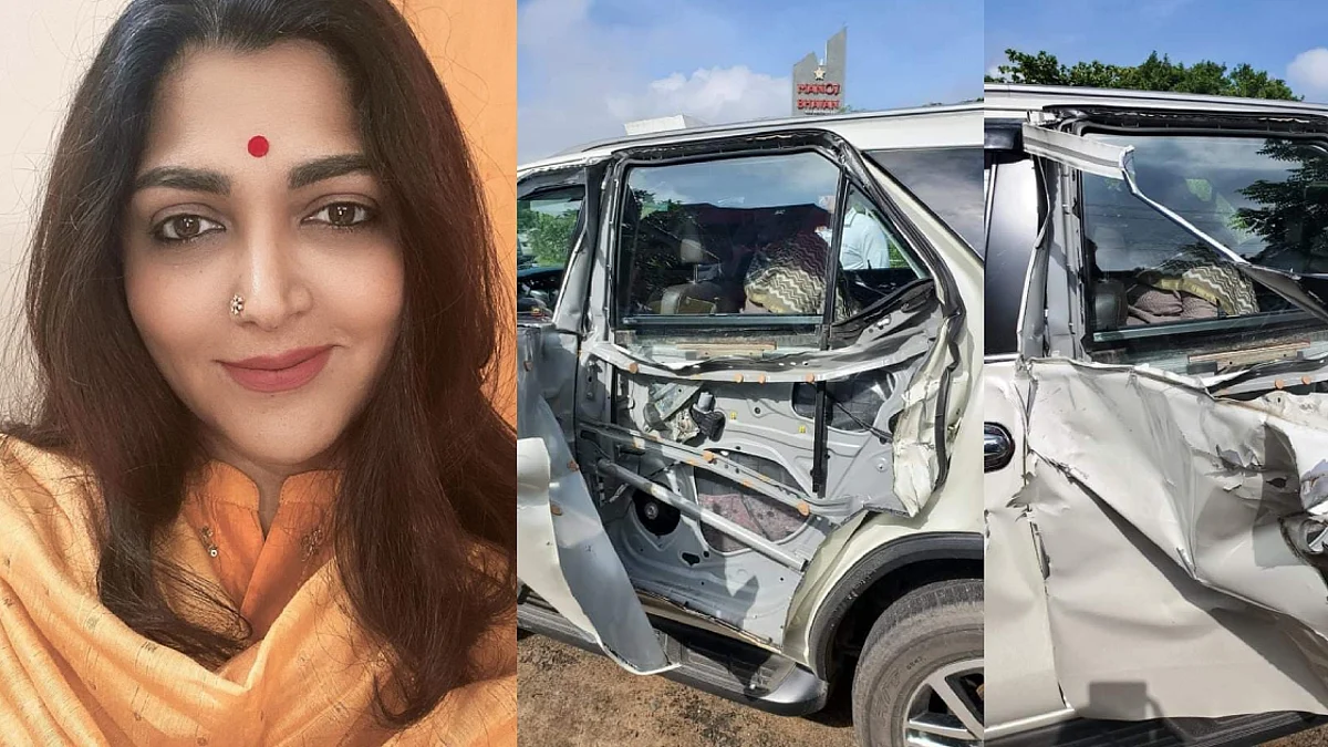 ഖുശ്ബുവിന്റെ കാര് അപകടത്തില്പ്പെട്ടു; ടാങ്കര് ഇടിച്ചു കയറി, രക്ഷിച്ചത് മുരുകനെന്ന് നടി