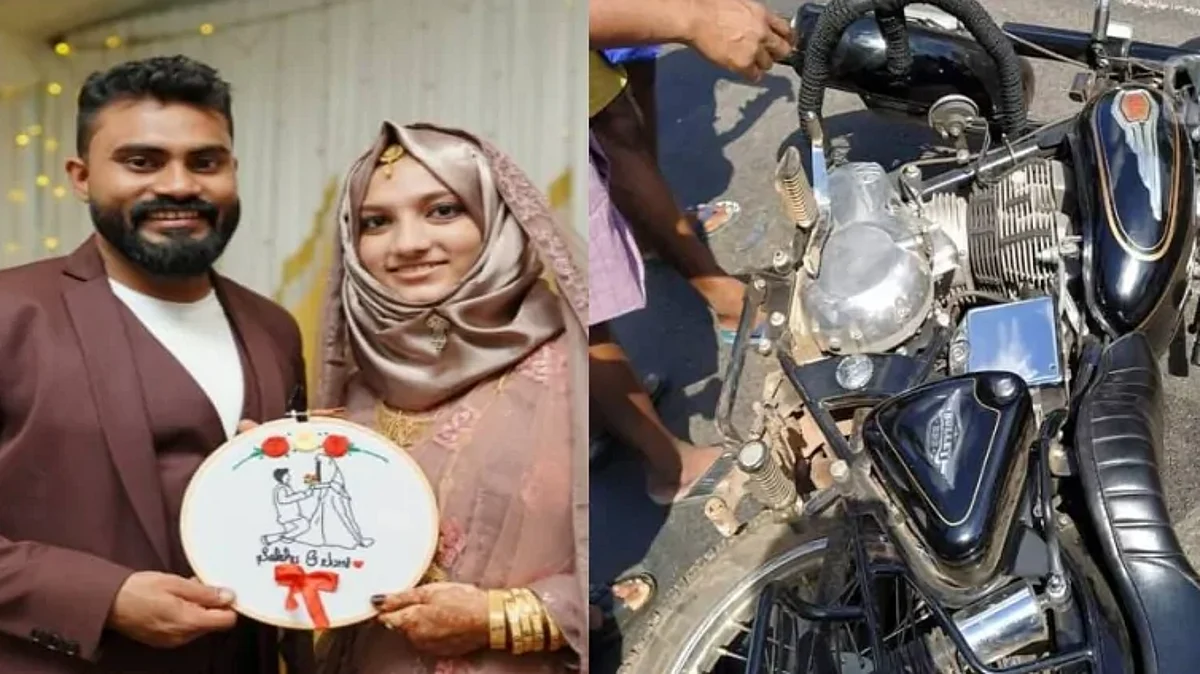 ബൈക്കപകടത്തില് നവദമ്പതികള്ക്ക് ദാരുണാന്ത്യം