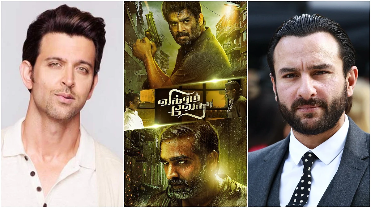 വിക്രം വേദ ഹിന്ദി റീമേക്ക്; നേർക്കുനേർ ഏറ്റുമുട്ടാൻ ഋത്വിക് റോഷനും സൈഫ് അലി ഖാനും