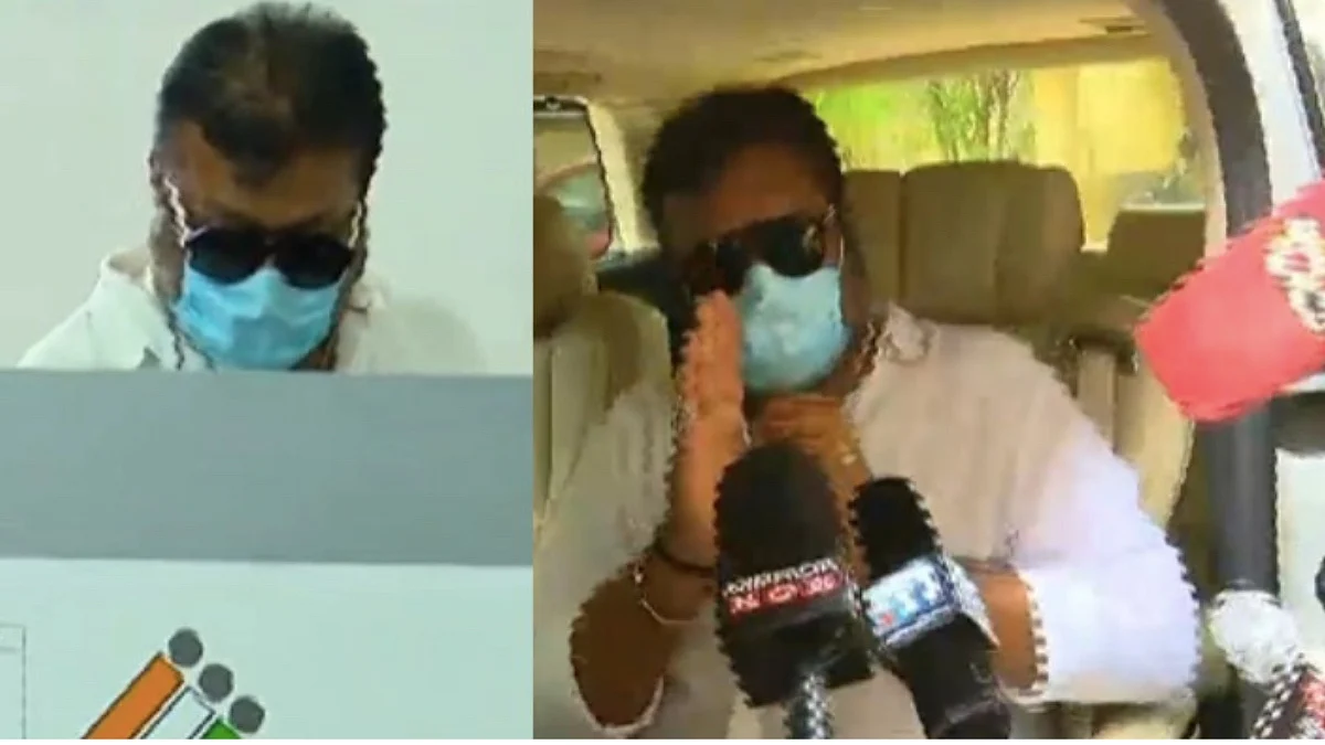 വോട്ടു ചെയ്തു; മാധ്യമങ്ങളോട് പ്രതികരിക്കാതെ സുരേഷ്ഗോപി
