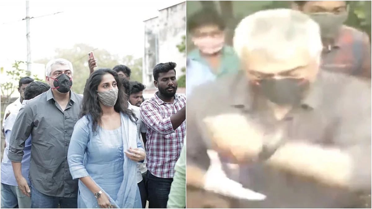 മാസ്ക് ധരിക്കാതെ സെൽഫി എടുക്കാൻ ശ്രമം; ഫോൺ പിടിച്ച് വാങ്ങി നടൻ അജിത്; വീഡിയോ