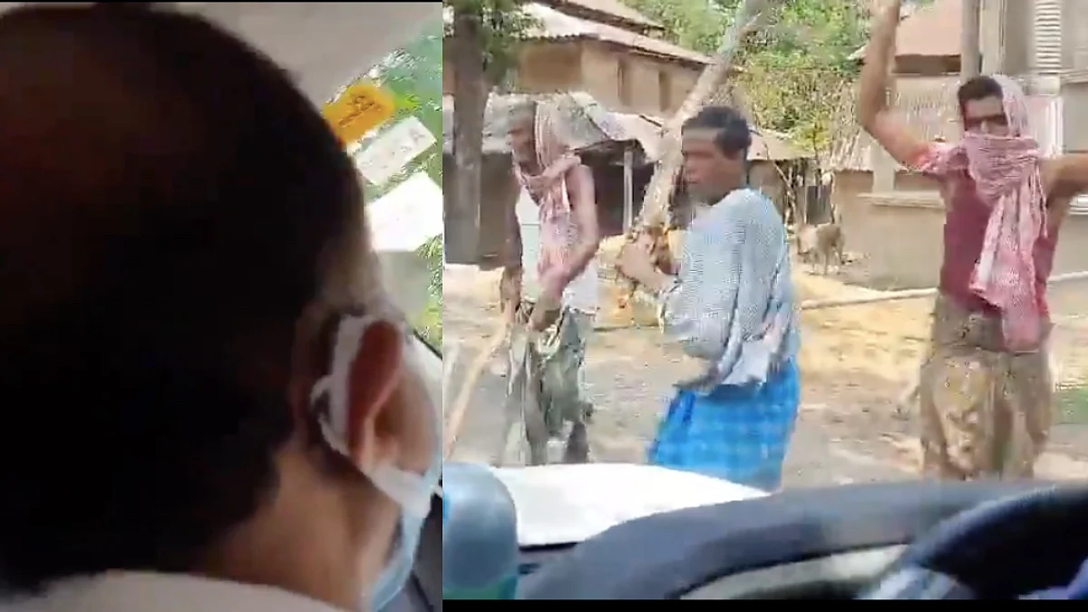 ബംഗാളിൽ വി മുരളീധരന്റെ വാഹനത്തിന് നേരെ ആക്രമണം; ചില്ലുകള് തകര്ത്തു; ദൃശ്യങ്ങൾ പുറത്ത്