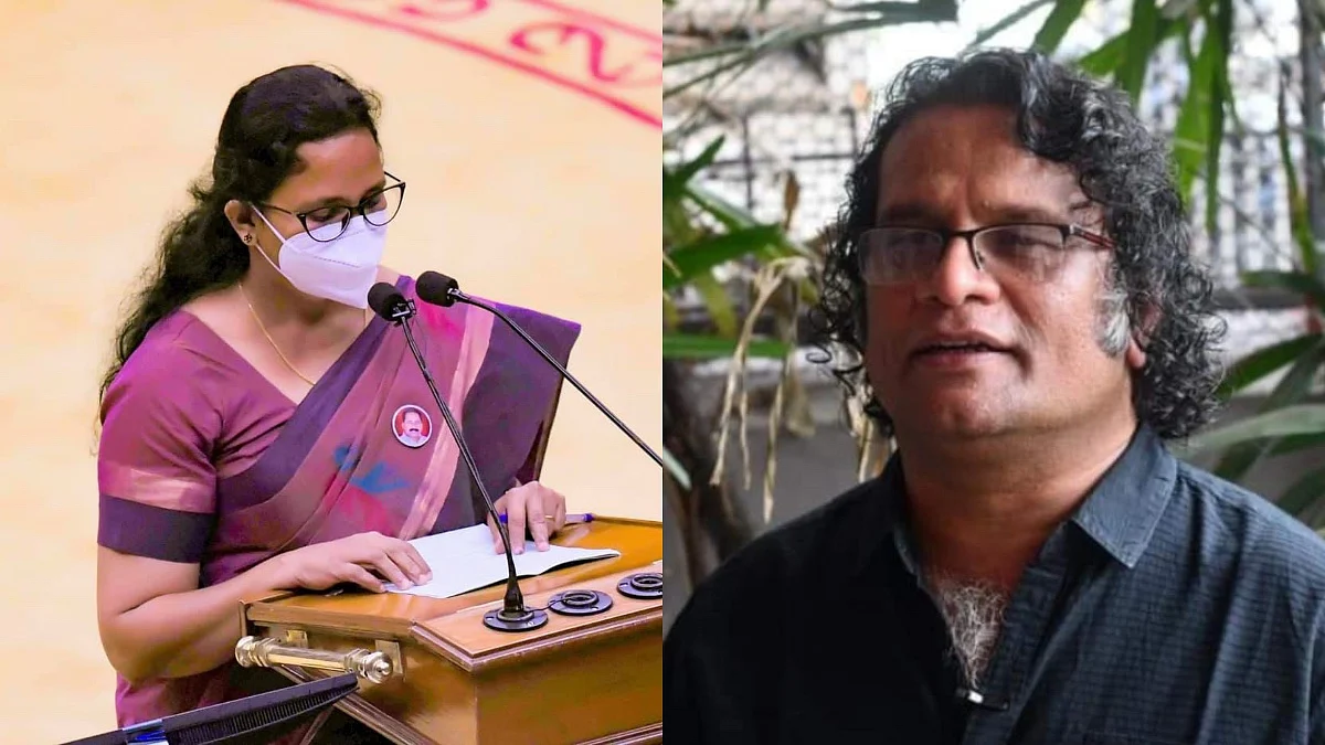 ഒരു ബെഞ്ചും,രണ്ട് കസേരയും,ഒരു കുപ്പി വെള്ളവും ഒരുക്കി തന്നത് ടിപി; കെകെ രമയ്ക്ക് അഭിവാദ്യങ്ങളുമായി ഹരീഷ് പേരടി