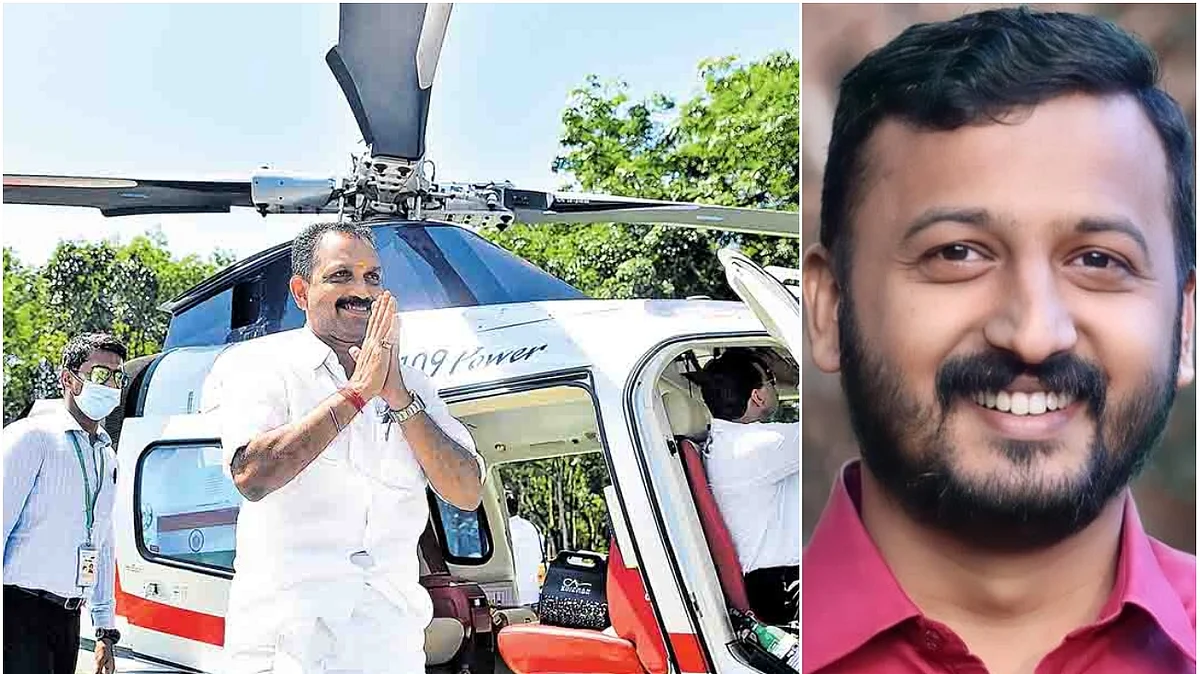 സുരേന്ദ്രന്റെ ഹെലികോപ്റ്റര് യാത്രകളില് ഹവാല പണമിടപാടുണ്ടായോ?, ചോദ്യങ്ങളുമായി രാഹുല് മാങ്കൂട്ടത്തില്