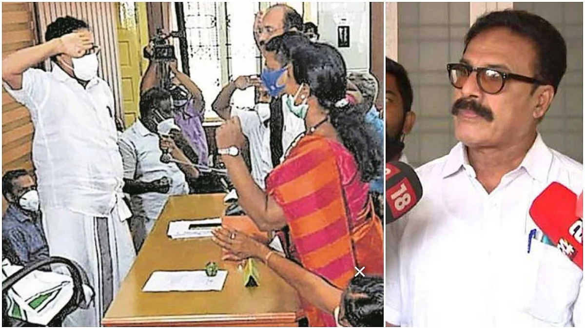 തൃശൂർ മേയർക്ക് കണക്കിന് സല്യൂട്ട് കൊടുത്ത് കൗൺസിലർമാർ; തിരിച്ചും ബിഗ് സല്യൂട്ട്