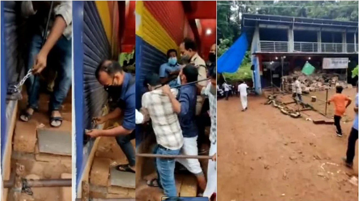 കട തുറക്കുന്നില്ലേല് ബീവറേജും വേണ്ട, ഷട്ടറിട്ട് പൂട്ടി യൂത്ത് ലീഗ് പ്രതിഷേധം