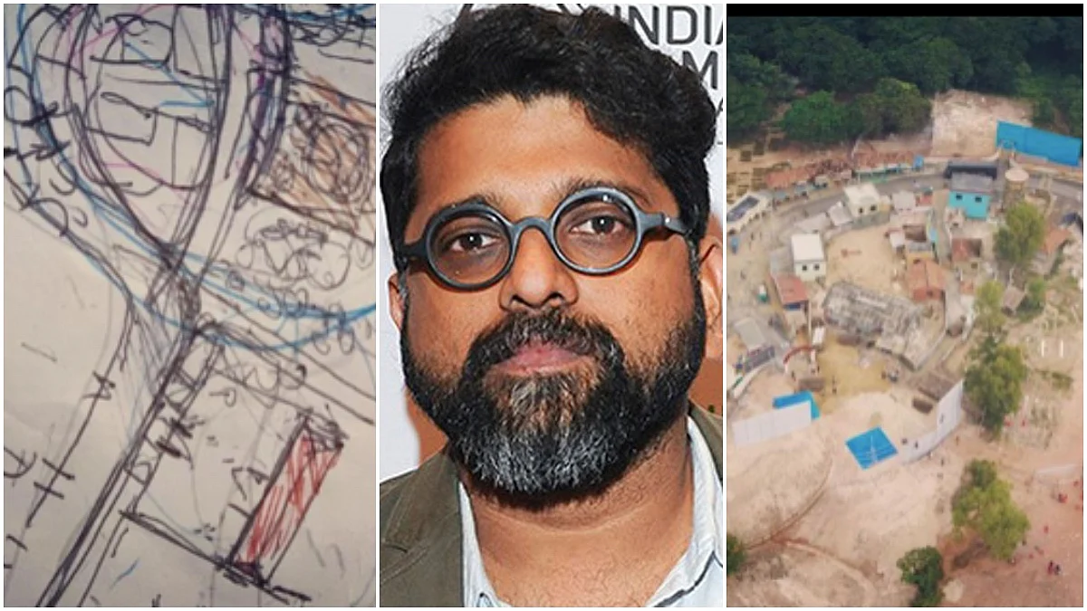 നോട്ടുബുക്കിലെ ഔട്ട് ലൈനിൽ നിന്നും പ്രൊഡക്ഷൻ സ്റ്റേജിലേക്ക്; ചിത്രങ്ങൾ പങ്കുവെച്ച് മഹേഷ് നാരായണൻ