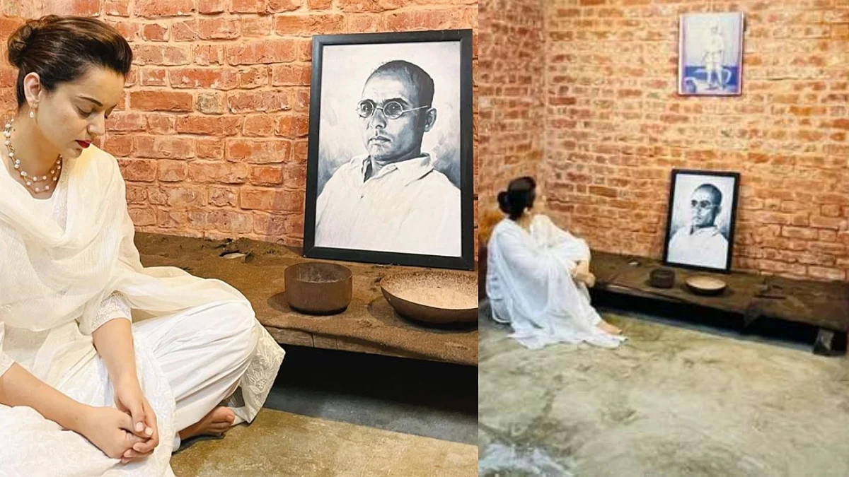 ദേശീയ അവാര്ഡിന് പിന്നാലെ സവര്ക്കറെ ധ്യാനിച്ച് കങ്കണ, സോഷ്യല് മീഡിയയില് ട്രോള്