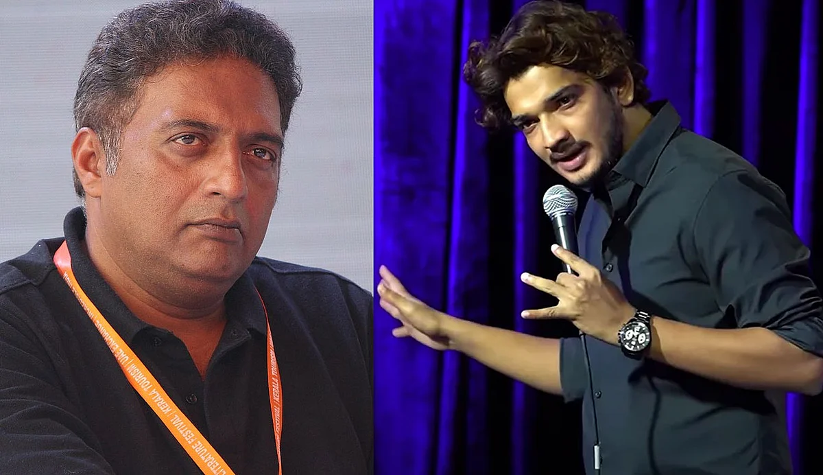 'ഞാന് വരുന്നത് രണ്ട് ഇന്ത്യയില് നിന്ന്, അവിടെ നട്ടെല്ലുള്ള കൊമേഡിയന്മാരും നട്ടെല്ലില്ലാത്ത കോമാളികളുമുണ്ട്'; പ്രകാശ് രാജ്