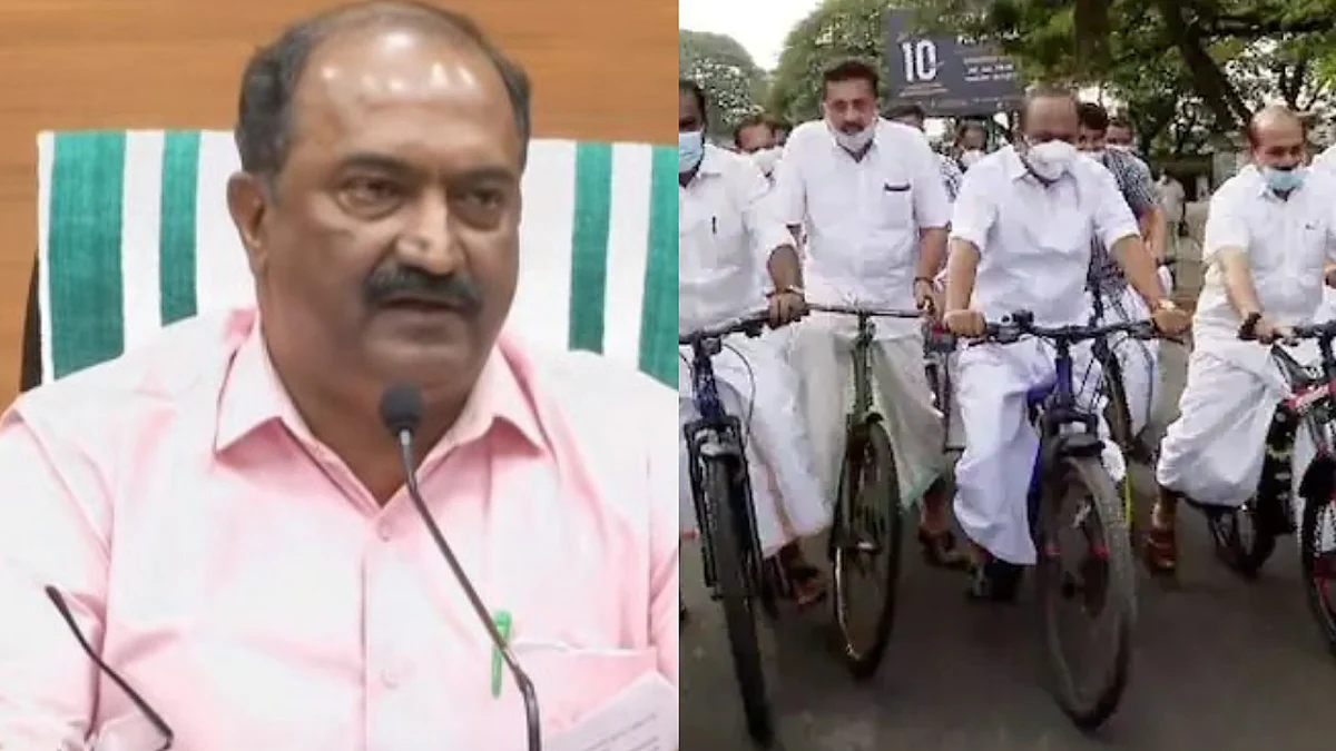 'അവിടെ 19 പേരുണ്ടല്ലോ, കാളവണ്ടിയില് പോകട്ടെ'; പ്രതിപക്ഷത്തിന്റെ സൈക്കിള് മാര്ച്ചിനെ പരിഹസിച്ച് ധനമന്ത്രി