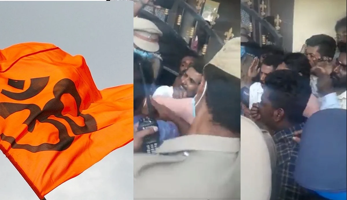 സ്കൂളില് ആര്.എസ്.എസ് പരിശീലനം, അന്വേഷിക്കാനെത്തിയ പൊലീസുകാര്ക്ക് മര്ദ്ദനം