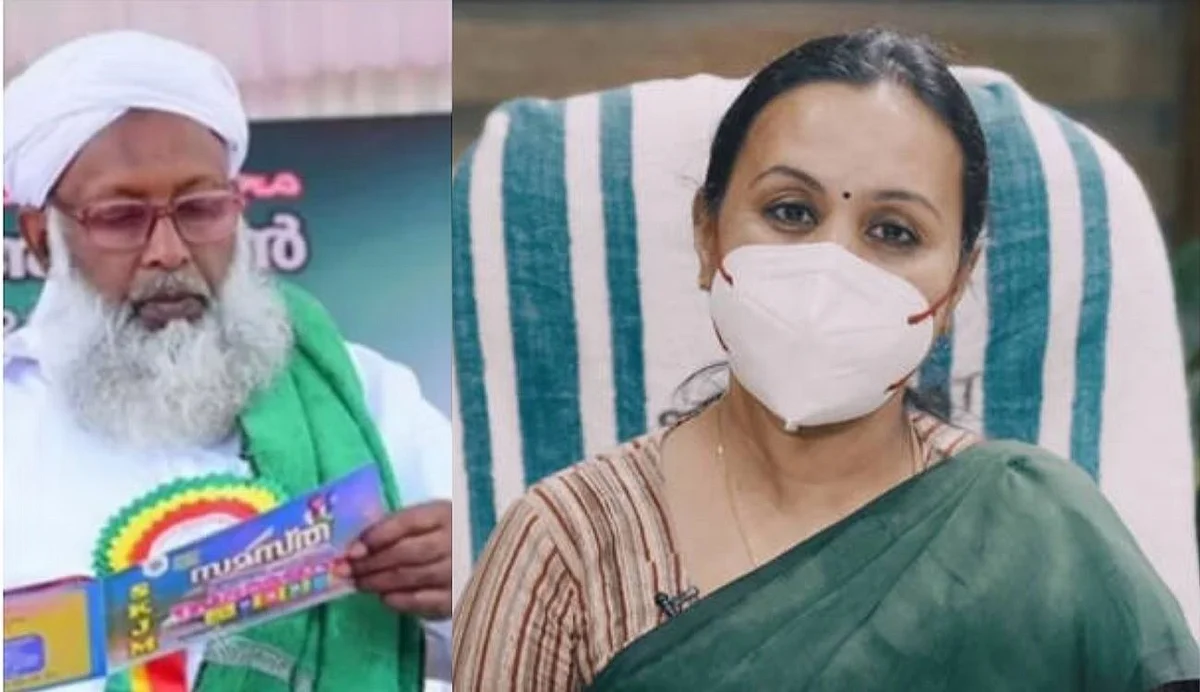പെണ്കുട്ടികളെ അപമാനിക്കുന്ന നടപടി, പരിഷ്കൃത സമൂഹത്തിന് ചേരില്ല; സമസ്ത നേതാവിനെതിരെ വീണ ജോര്ജ്