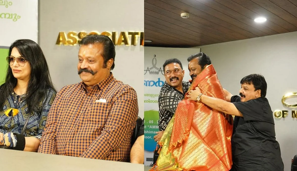 പിണക്കം മാറ്റി അമ്മ ഓഫിസിൽ സുരേഷ് ഗോപി, ഒന്നാമത്തെ അംഗം