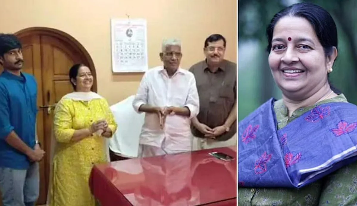സുകുമാരന് നായര് പിതൃതുല്യന്, അനുഗ്രഹം വാങ്ങി ഉമ തോമസ്