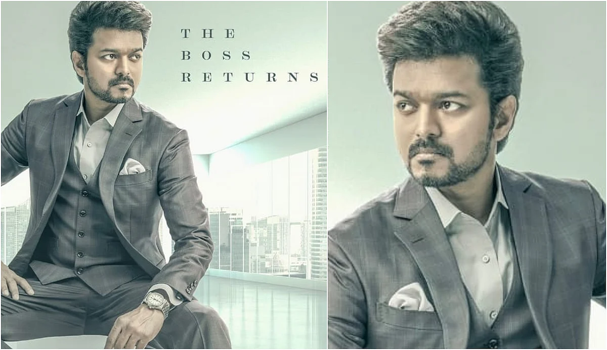 കോട്ടിട്ട് കലിപ്പില് വിജയ്, ബോസ് തിരികെ; 'വാരിസ്' ഫസ്റ്റ് ലുക്ക്