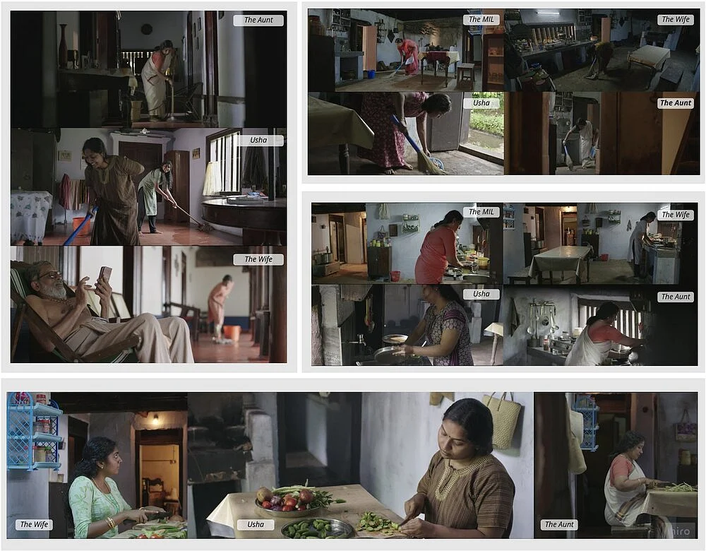 secenes from ‘The Great Indian Kitchen’