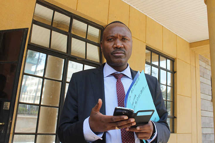 Lawyer Nyamu during a recent court attendance