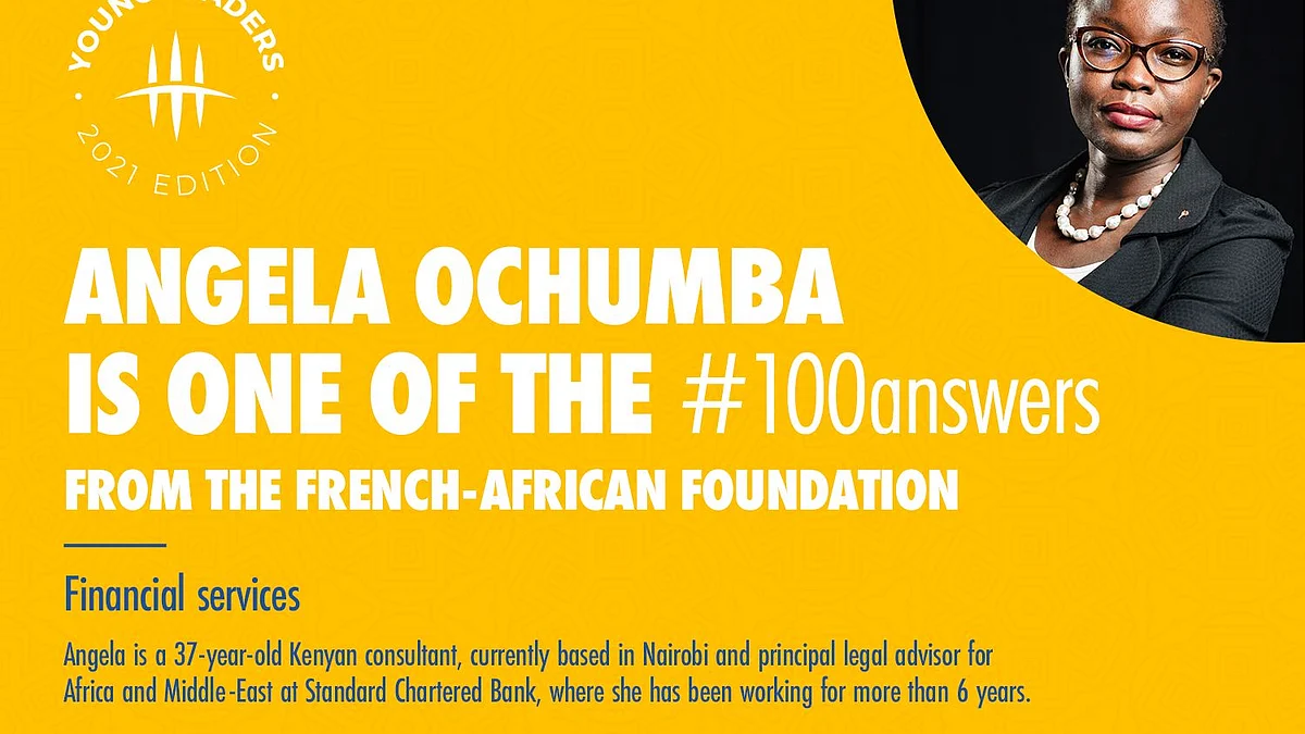 Standard Chartered Senior Legal Counsel Angela Ochumba named 2021 French-African Young Leader