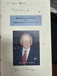 A chance meeting with Ben Ferencz