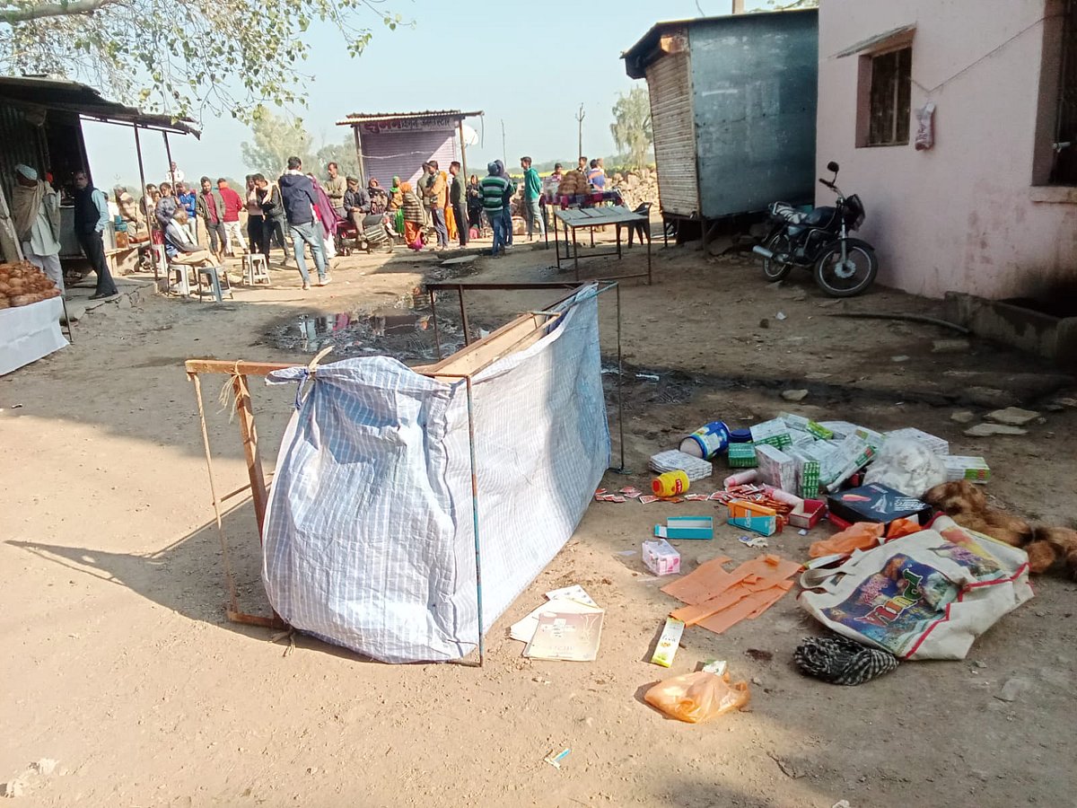 
Dalit shopkeeper's shop demolished.