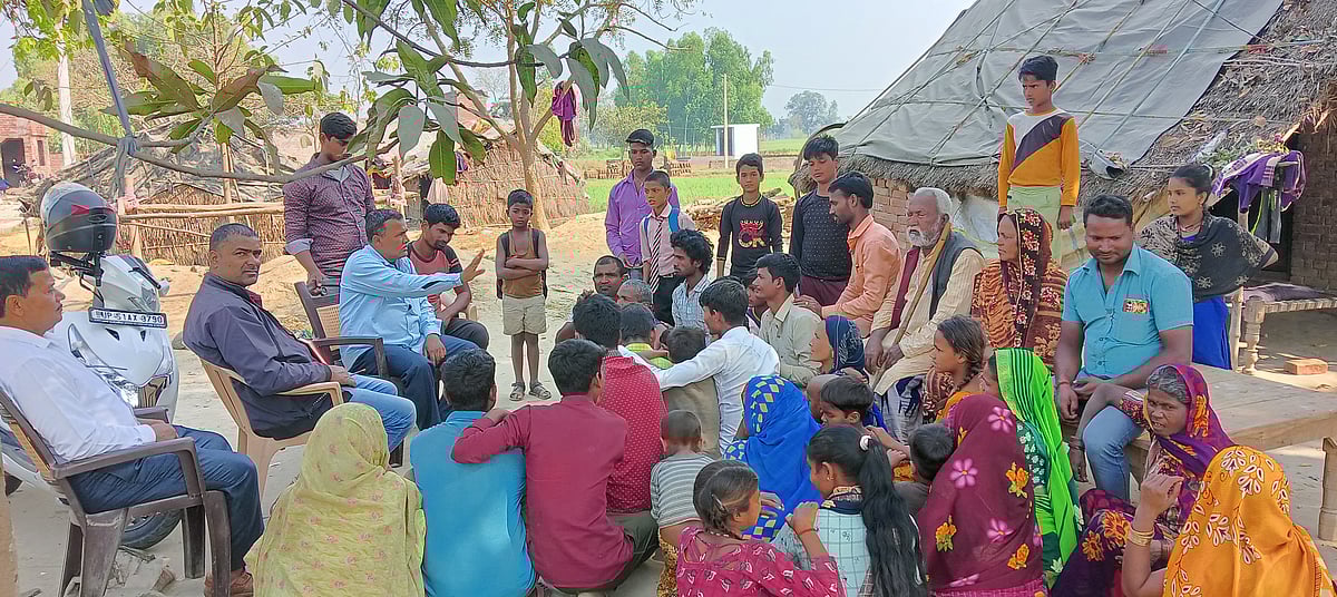 Parshuram is the only one in the community who is educated and the people of the community consider him as their leader.