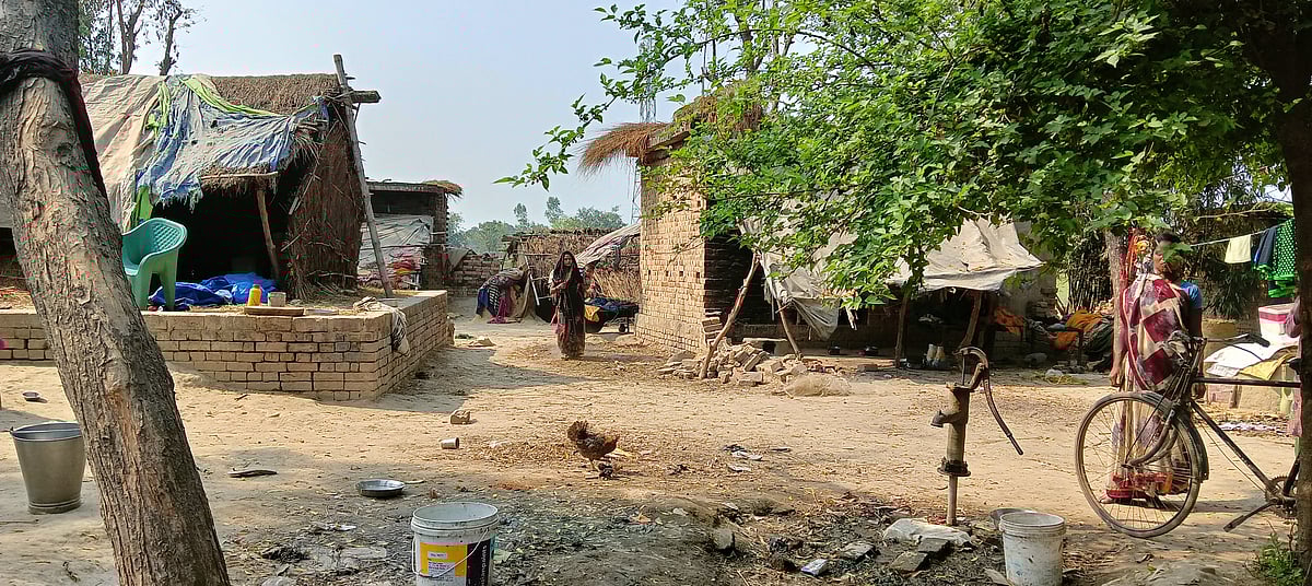 Most of the people in the village do not have toilets.
