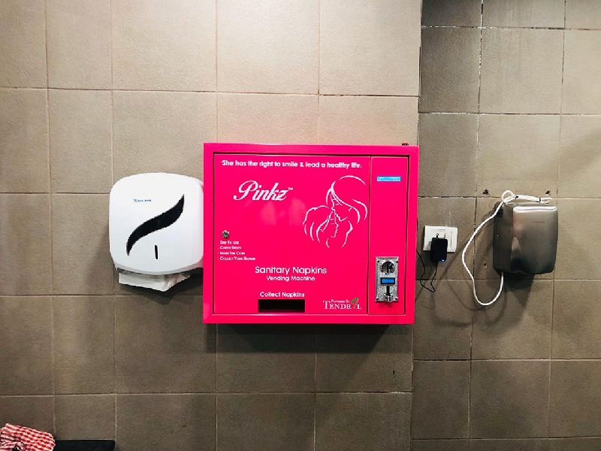 Pink Period Machine Enhancing Menstrual Hygiene: Kerala Implements Sanitary Pad Vending ...