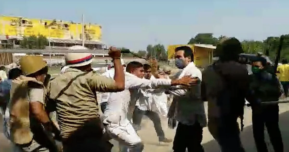 UP Police Now Brutally Assault Former PM Charan Singh's Grand Son, RLD Leader Jayant Chaudhary