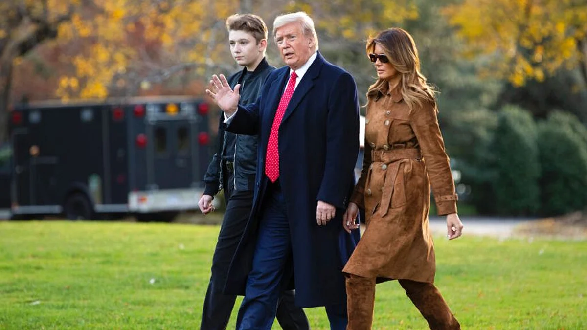 Donald Trump's 14-Year-Old Son Barron Was Also Infected By Coronavirus