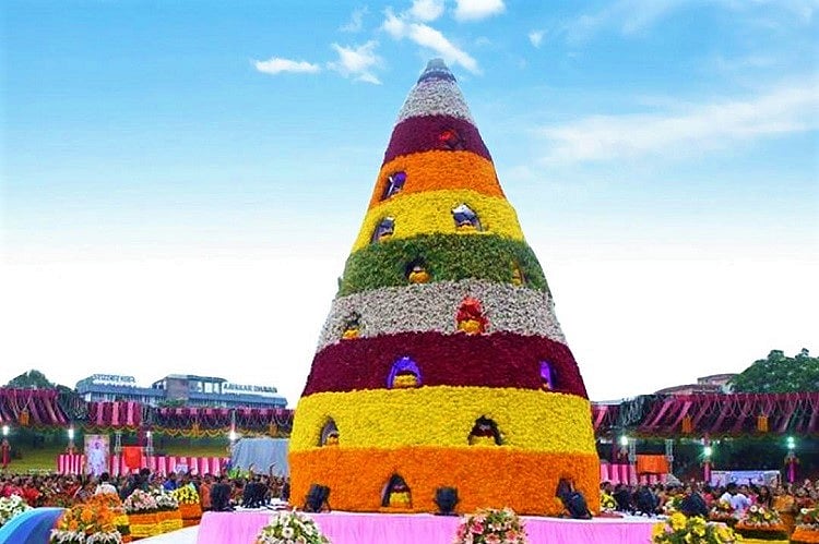 Telangana's floral festival Bathukamma off to a colourful start