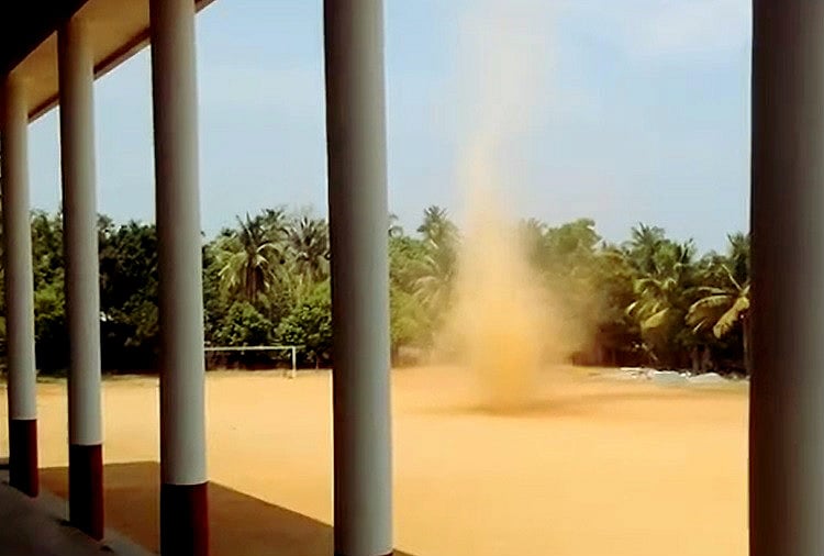 Dust Devil in Kerala: Fascinating weather phenomenon caught on camera