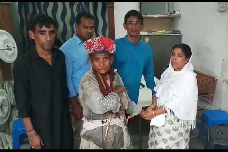 Home after 30 years 62yrold living on Hyd streets reunites with her family in Assam