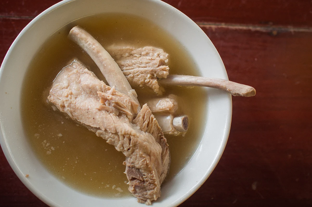 This will bring back memories of mommy forcing you to gulp down gallons of white milky soup made from chicken bones on sick days. (Photo: iStock)