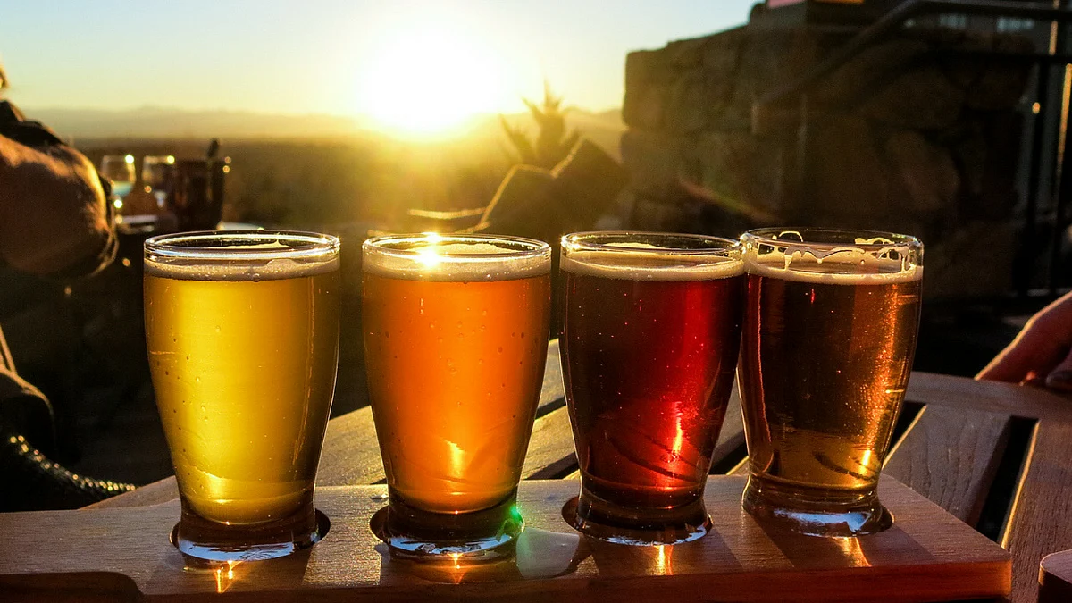 One drink is defined as 12 ounces of beer, 5 ounces of wine, or 1.5 ounces of hard liquor.