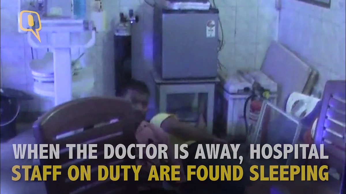 Compounders sleeping inside the neonatal ICU at Chahak Child Care Hospital.