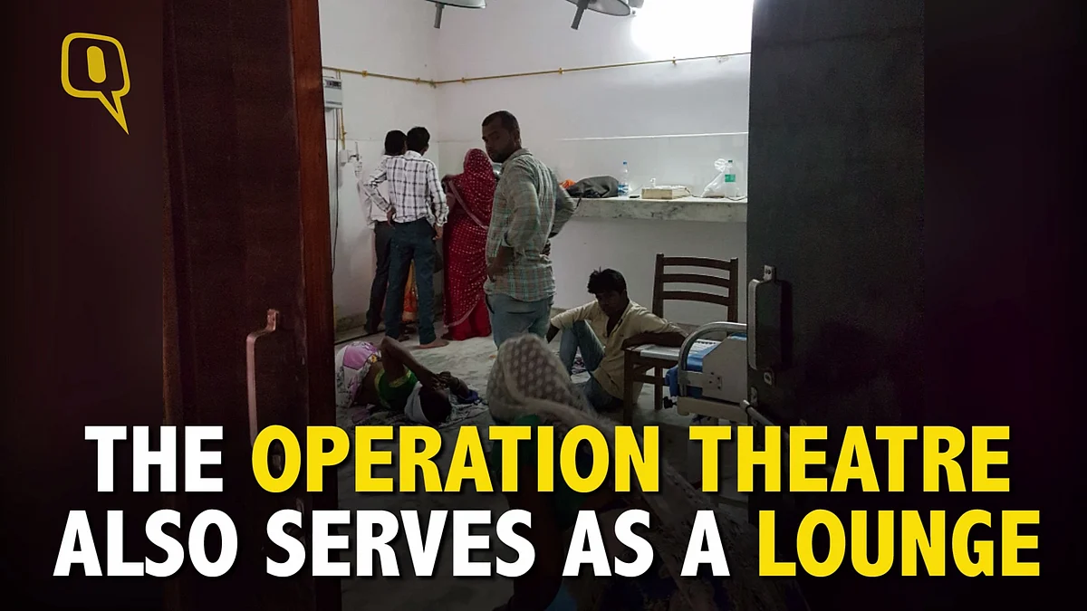 An operation theatre at Saraswati Hospital.