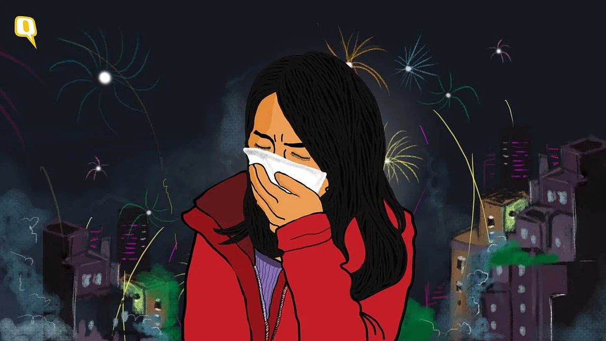 On Diwali, mom is confined to her room with the doors and windows locked, but the smoke is relentless.