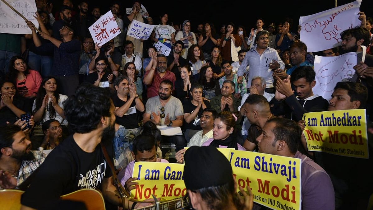 Image result for Anurag Kashyap joins JNU students in protest